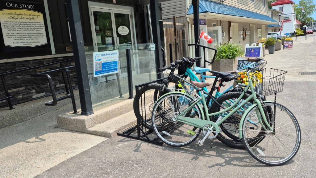 Bicycles outside the Cottage Cafe